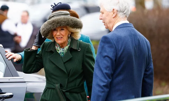 Queen Camilla, Princess Anne, Princess Eugenie, Jack Brooksbank, Mike Tindall and Zara Tindall