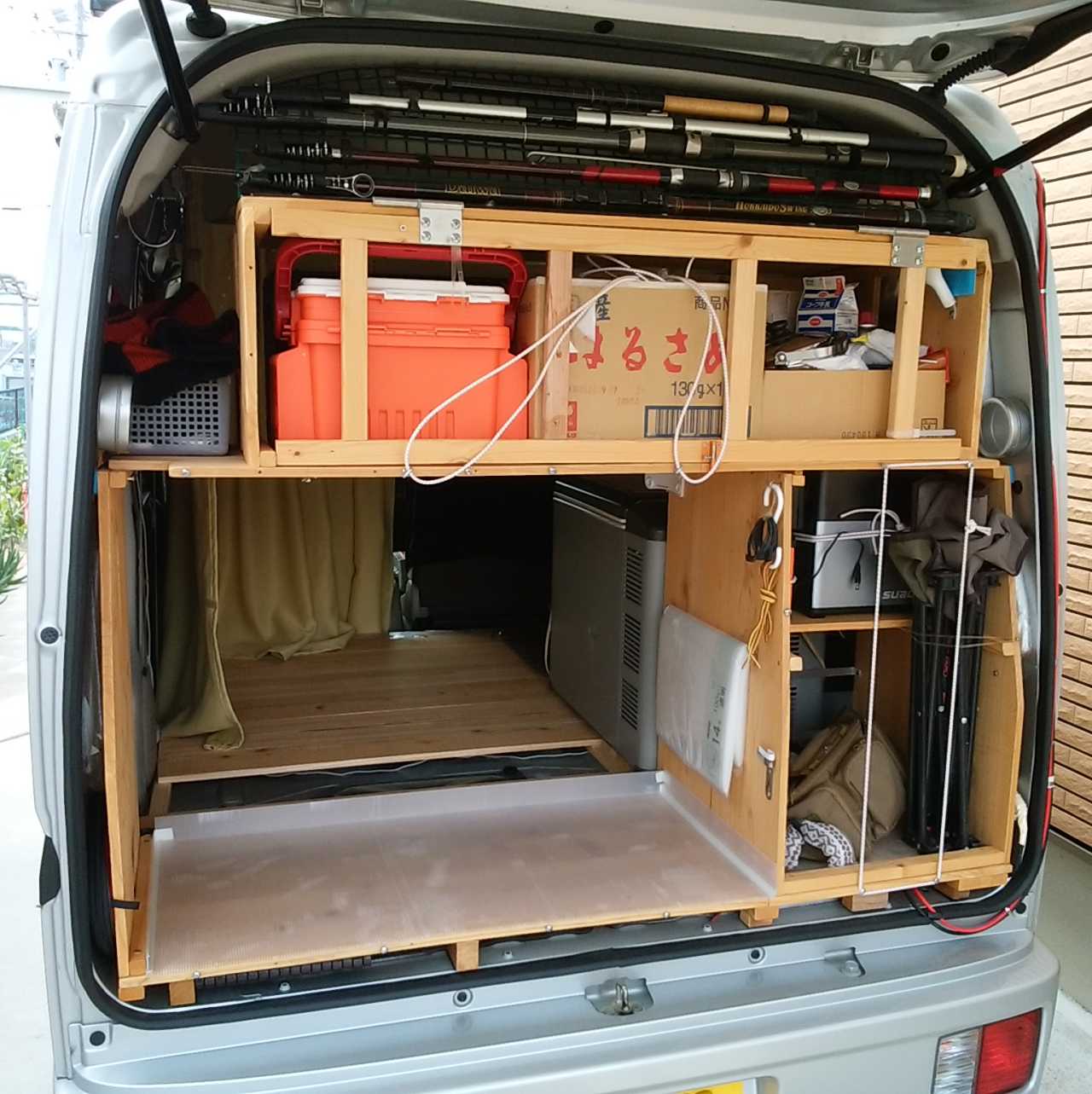 車中泊車両の車検 自作軽バン4ナンバー