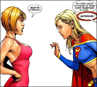 supergirl sees fake boobs