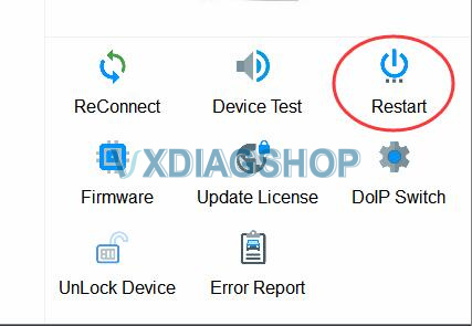 VXDIAG VCX SE BMW Firmware Error No Voltage 2