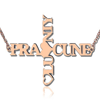 personalized cross necklace with names