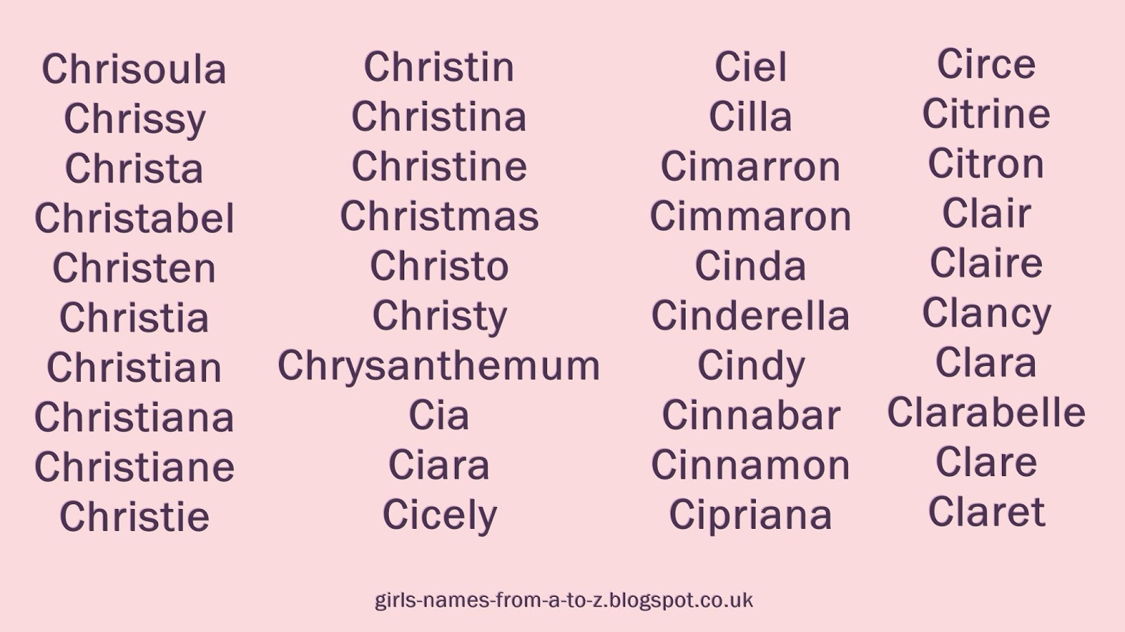 Ruang Belajar Siswa Kelas 2 Baby Girl Names That Start With C
