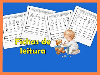 Fichas de leitura alfabetização