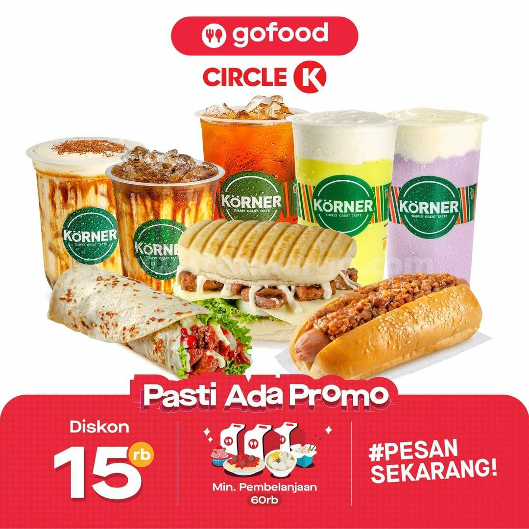 CIRCLE K Promo GOFOOD DISKON hingga 15%