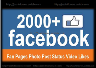 Paket 2000 Like Fanpage Photo/Status/Video