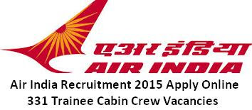 Air India Trainee Cabin Crew Recruitment 2015