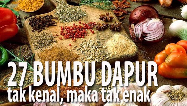 Orang INDONESIA Wajib Tahu 27 Bumbu  Dapur  Rahasia 