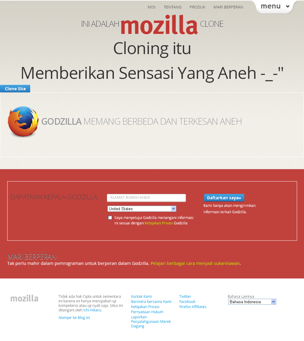 Download Template Mozilla Firefox Untuk Blog (Clone)