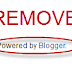 How To Remove Blogger Attributin Gadget