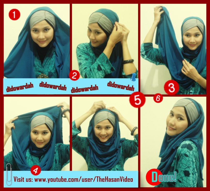 Tutorial Jilbab  untuk  Hijaber Indonesia Tutorial Model  