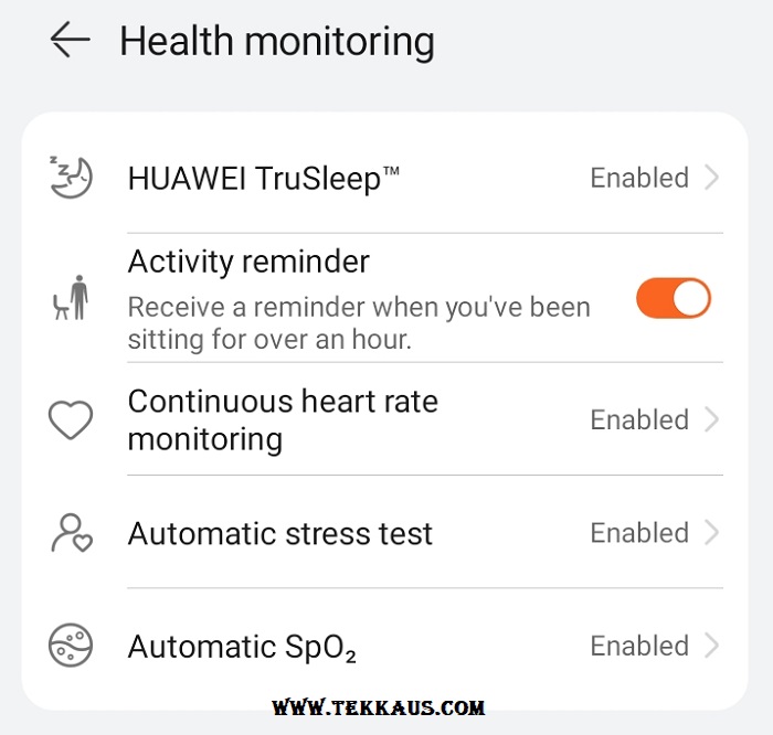 Huawei Band 7 Sleeping Tracking
