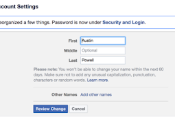 How to Change Facebook Name 