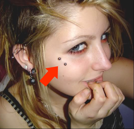 eyebrow piercing risks. eyebrow piercings are