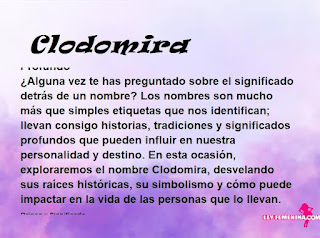 significado del nombre Clodomira