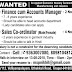 Hosiery Garments Requirement for Finance, Accounts Manager & Sales Co-Ordinator