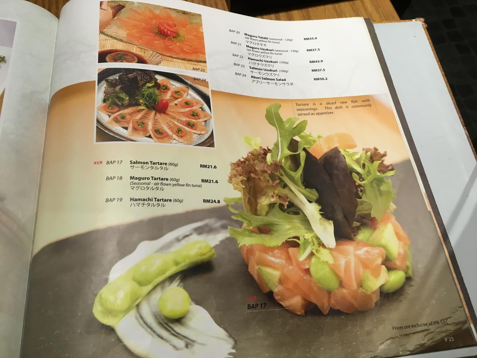 Excapade Sushi Miri Menu with Price Part 1 - Miri Food Sharing