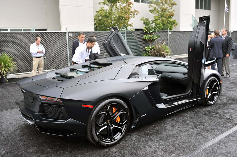 3911 Lamborghini Aventador Matte Black black aventador