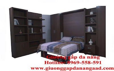 Giường gấp da năng MDF và melamine