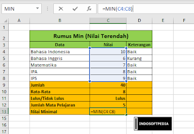 contoh rumus max