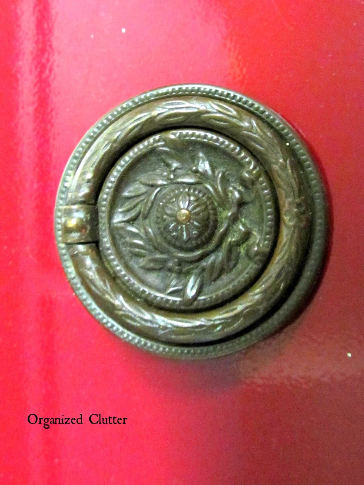 Re-Purposed Drawer Pull Christmas Ornament