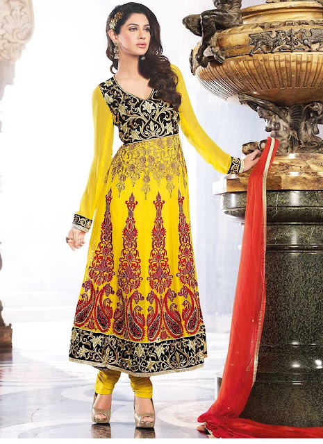 Latest Designers Wedding Indian Anarkali 2013 For Women