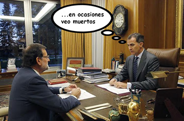 el villano arrinconado, humor, chistes, reir, satira, Rajoy, Felipe VI