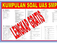 Download Soal Latihan UAS Jenjang SMP/MTs Lengkap Kelas VII, VIII, IX Gratis