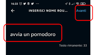 screenshot configurazione routine tecnica del pomodoro