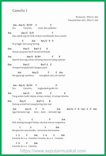 chord lagu camelia 1 ebiet