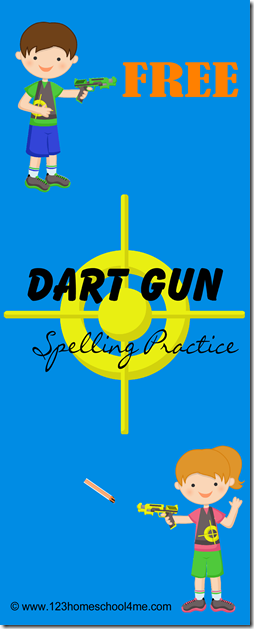 Spelling Games - FREE Dart Gun Spelling Practice