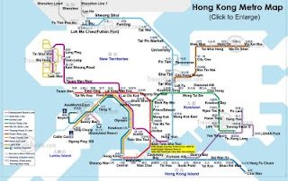 Map of Hong Kong Metro