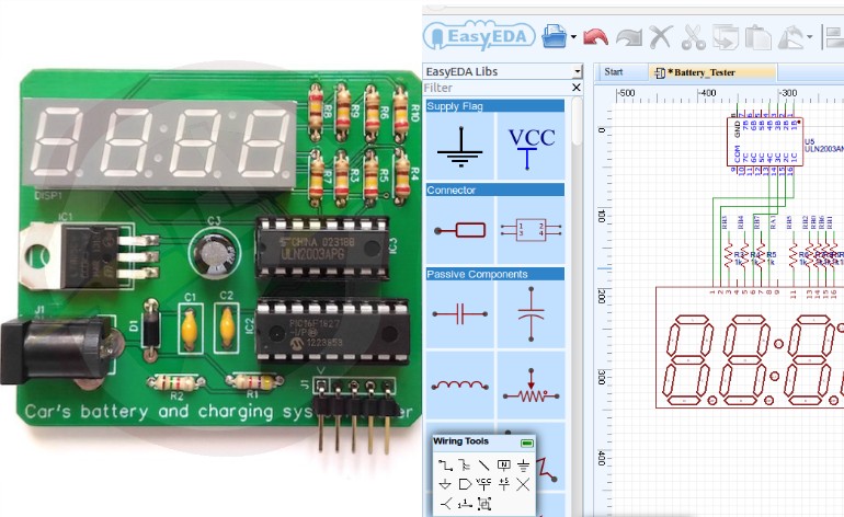 EaseyEDA - Plataforma gratuita para desenvolver PCBs facilmente.