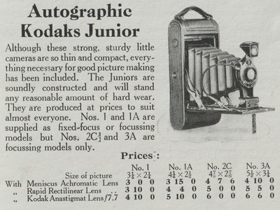 Autographic Kodak Junior