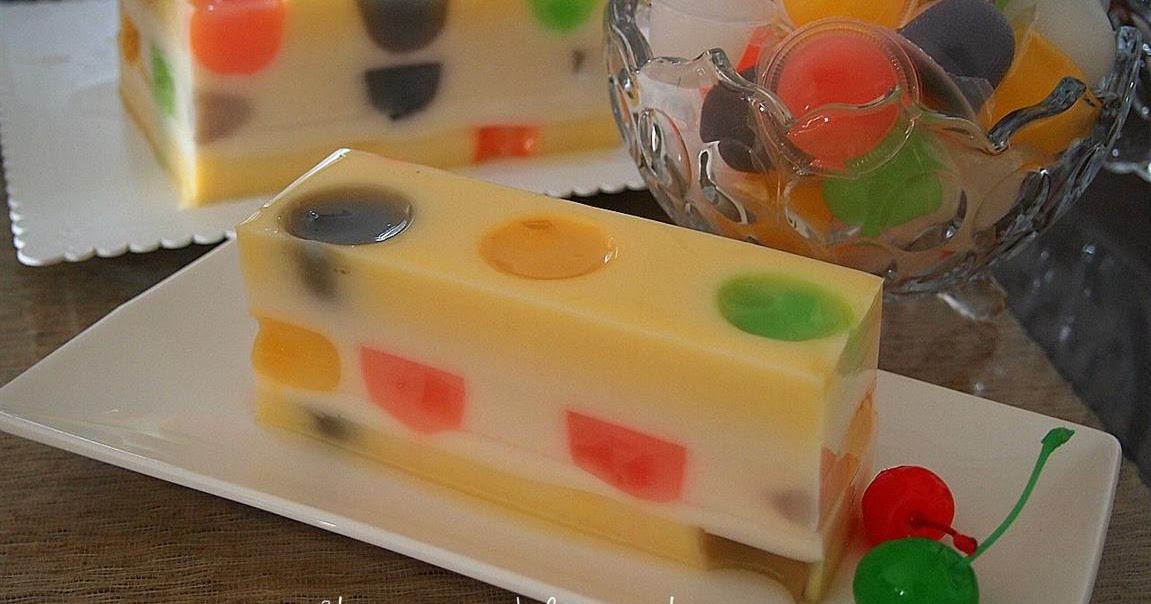 Puding Polkadot Fruit Jelly ~★ Resepi Terbaik