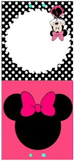 Fiesta de Minnie en Rosa y Lunares: Invitaciones y Etiquetas para Candy Bar para Imprimir Gratis.