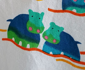 closeup hippo backing fabric