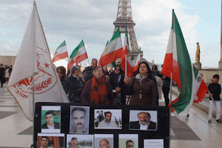 تظاهرات ایرانیان در حمایت از معلمین در پاریس