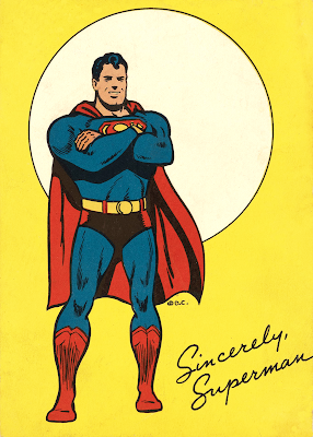 Sincerely, Superman - March of Dimes Postcard, 1944