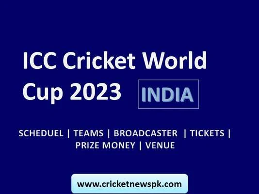 ICC Cricket World Cup 2023 India | All teams Squads and Schedule