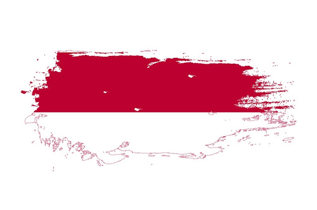 gambar bendera merah putih vector