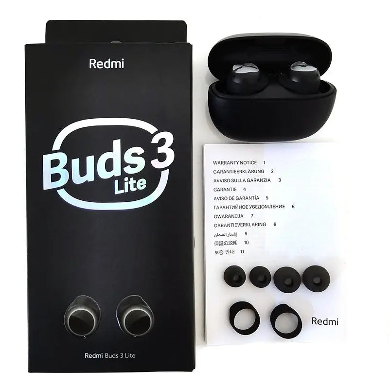 Redmi Buds 3 Lite-Black Earbuds TWS Bluetooth 5.2