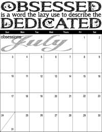 July 2016 Inspirational Calendar