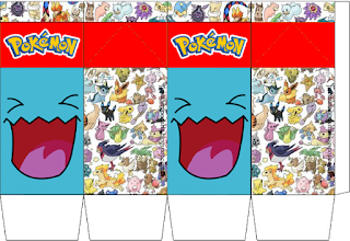 Pokémon, Free Printable Milk Box.