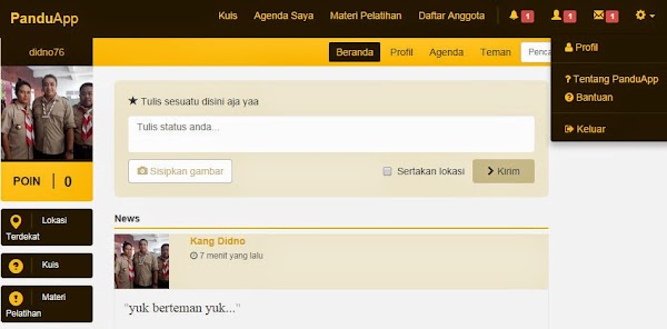 Aplikasi Untuk Anggota Pramuka Diluncurkan