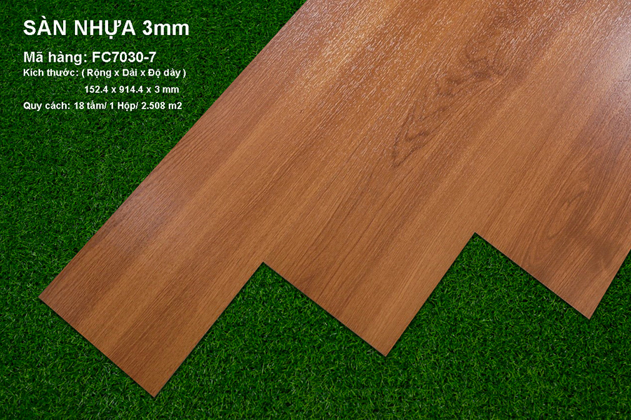 Sàn nhựa vân gỗ 3mm