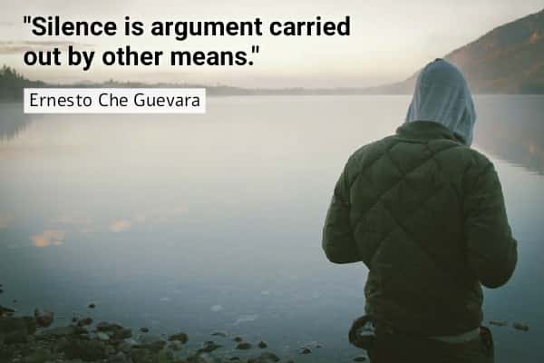 Ernest-Che-Guevara-quotes-silence-sayings-means-alone