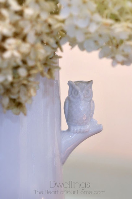 UncommonGoods Porcelain Owl Vase in the Keeping Room