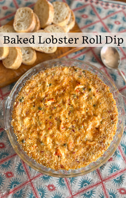 Food Lust People Love: This Baked Lobster Roll Dip is a twist on the traditional sandwich, with many of the same ingredients, plus cream cheese, it’s a fabulous appetizer! Serve it with a crusty loaf or slices of baguette. Frankly, it would be a great filling for a baked potato as well.