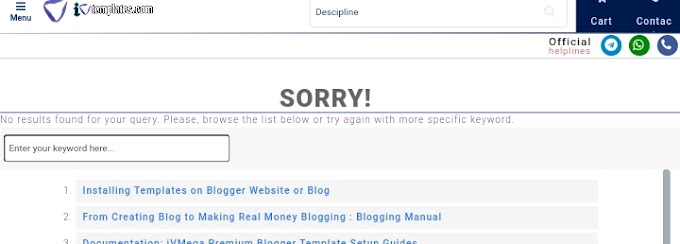 Optimized Blogger No ResultsFound Page Good for Better SEO