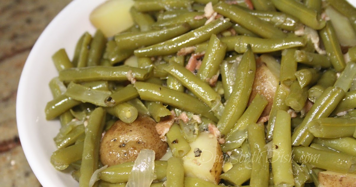 Crock Pot Green Beans with Bacon - Just 4 Ingredients!